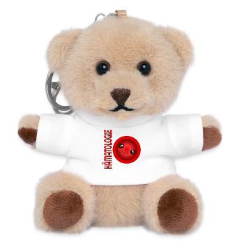HÄMATOLOGIE Erythrozyten BLUT - Teddy Schlüsselanhänger - Weiß - Vorne