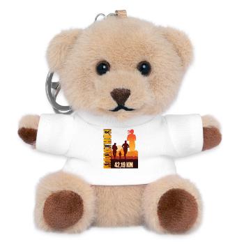 42.19 KM - Marathon - Teddy Schlüsselanhänger - Weiß - Vorne