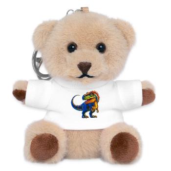 Dinosaurier - Teddy Schlüsselanhänger - Weiß - Vorne