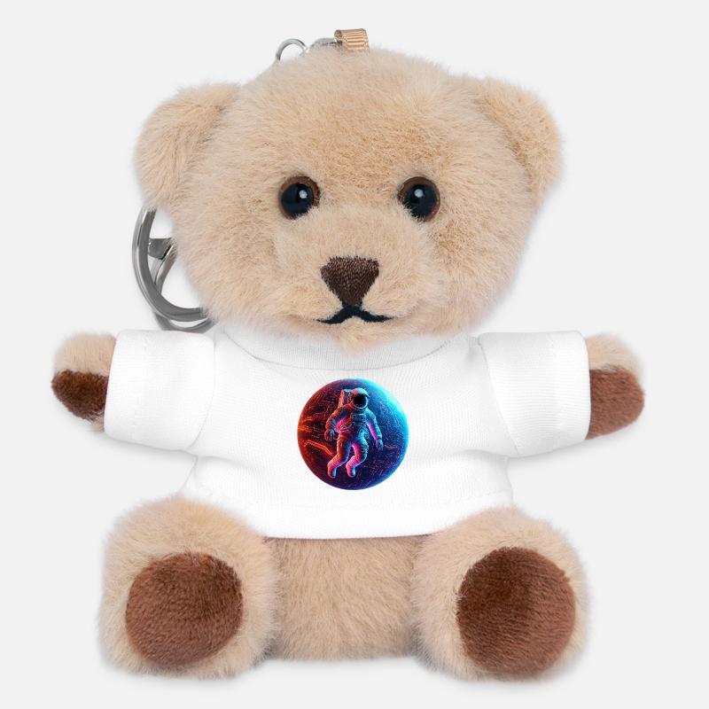 astro - Teddy Schlüsselanhänger - Weiß