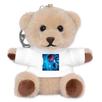 Space Soldier with a cigar - Teddy Keyring - white - Front