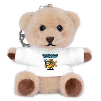Sichere Tauchfische - Teddy Schlüsselanhänger - Weiß - Vorne