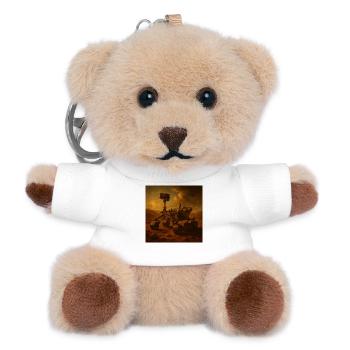 Das Ende der Welt - Teddy Schlüsselanhänger - Weiß - Vorne