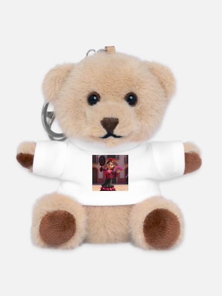 Flamenco with art - Teddy Keyring - white