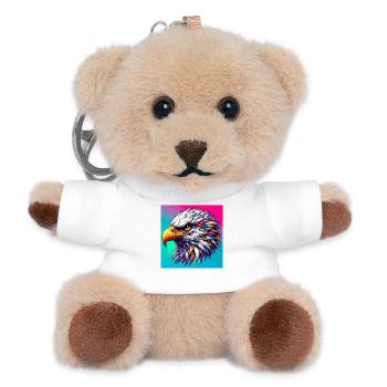 Adler - Teddy Schlüsselanhänger - Weiß - Vorne