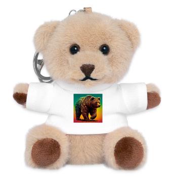 ours - Porte-clés ourson - blanc - Devant