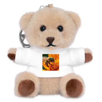 Biene - Teddy Schlüsselanhänger - Weiß - Vorne