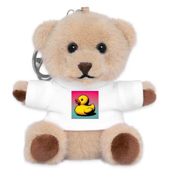 Duckling Duck Duck Duck - Teddy Keyring - white - Front