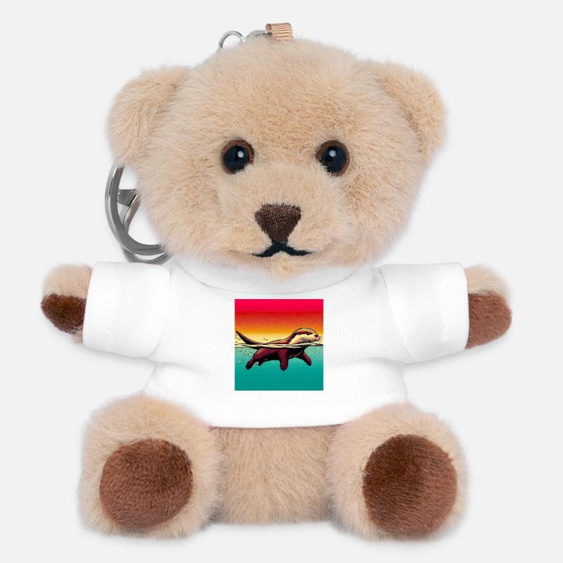 Otter - Teddy Schlüsselanhänger - Weiß