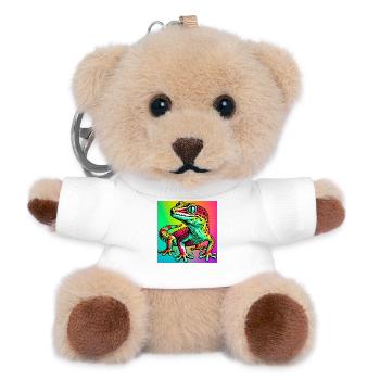 Gecko - Teddy Schlüsselanhänger - Weiß - Vorne