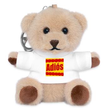 Auf Wiedersehen Radfahrer - Teddy Schlüsselanhänger - Weiß - Vorne