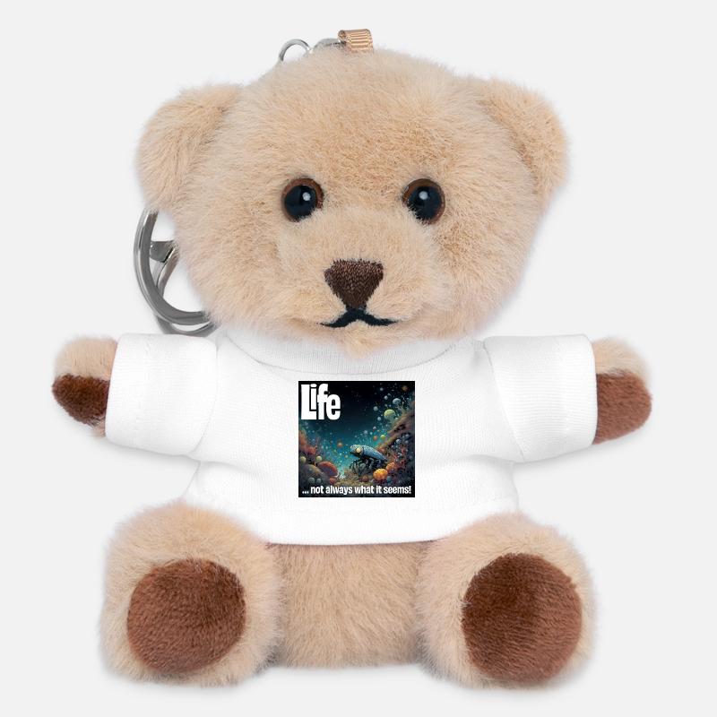 Life Nano Robot Undersea Scene - Teddy Keyring - white