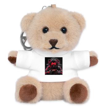 Cyberpunk Gamer - Teddy Schlüsselanhänger - Weiß - Vorne