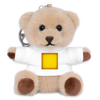 Desert Square - Teddy Keyring - white - Front