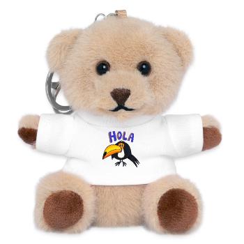Hola Toucan - Porte-clés ourson - blanc - Devant