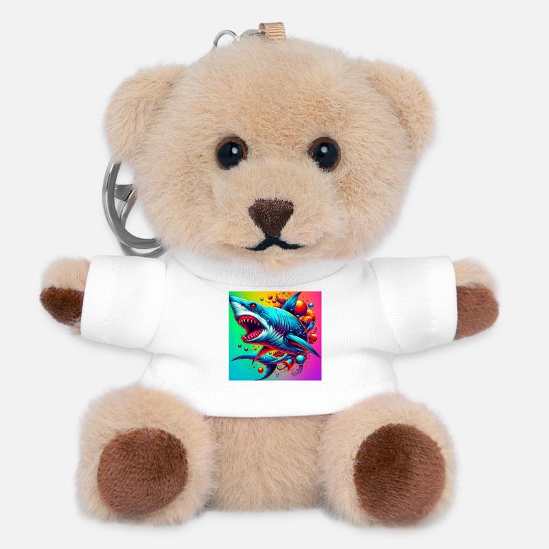 Hai - Teddy Schlüsselanhänger - Weiß