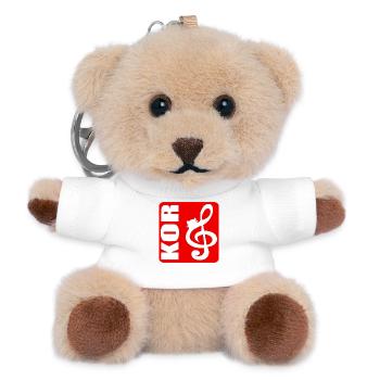 DRIVE KAT - Teddy Keyring - white - Front