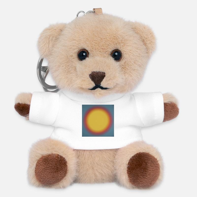 Sun_002 - Teddy Schlüsselanhänger - Weiß