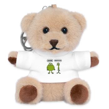 Quarkfrosch Duo - Teddy Schlüsselanhänger - Weiß - Vorne