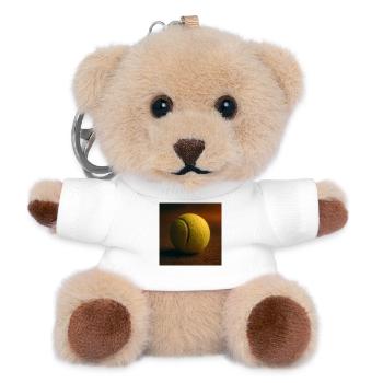 Sports - Tennis, tennis ball - Teddy Keyring - white - Front