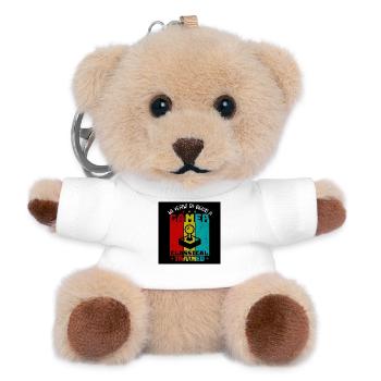 18e anniversaire de Retro Gamer - Porte-clés ourson - blanc - Devant