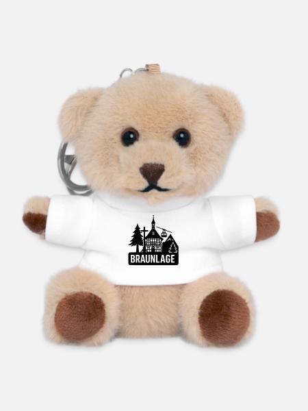 Braunlage Harz - Teddy Schlüsselanhänger - Weiß