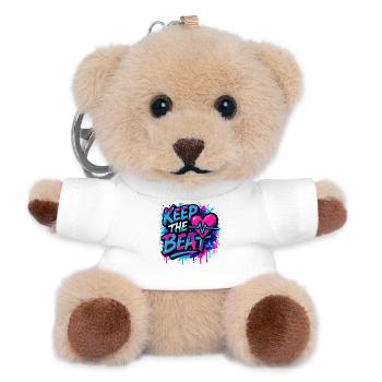 Gardez le rythme - Conception musicale avec sensation de rythme - Porte-clés ourson - blanc - Devant