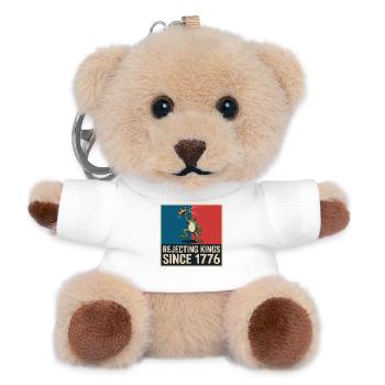Portland Widerstand Frosch - USA Protest T-Shirt - Teddy Schlüsselanhänger - Weiß - Vorne