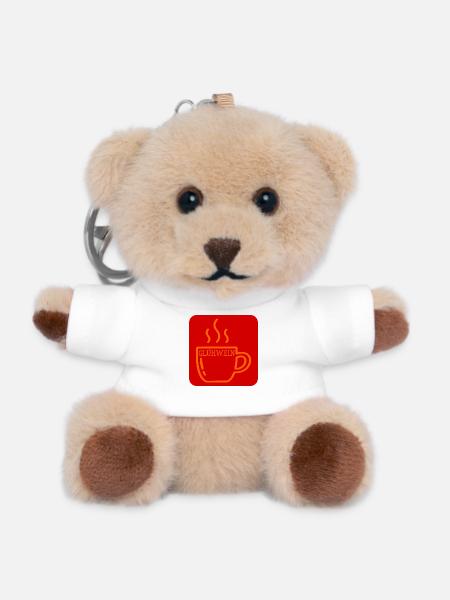 WINTER GLÜHWEIN BECHER - Teddy Schlüsselanhänger - Weiß