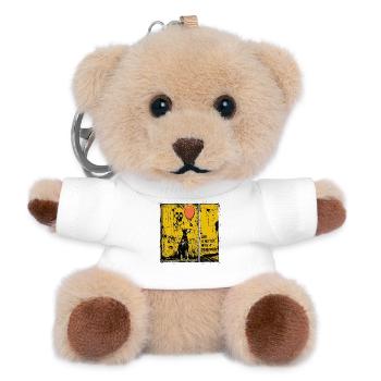 Life is Better with a Doberman | Comic Noir Style - Teddy Keyring - white - Front