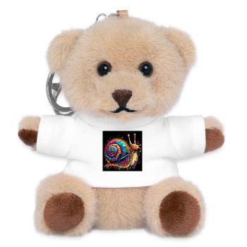 Schnecke - Teddy Schlüsselanhänger - Weiß - Vorne