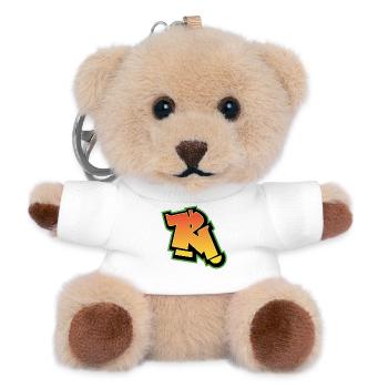 Graffiti Font Wildstyle 01 Letter 'R' - Teddy Keyring - white - Front