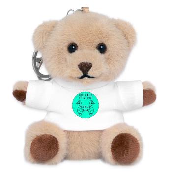 Goose Geese Fyling - Teddy Keyring - white - Front