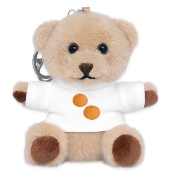 Mandarin Oranges - Teddy Keyring - white - Front