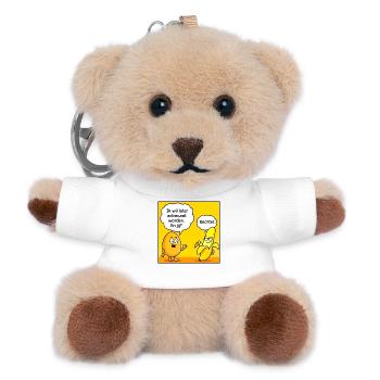 Anwalt-und-Richter-Komödie - Teddy Schlüsselanhänger - Weiß - Vorne