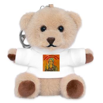 Please don't take my sunshine away - Teddy Keyring - white - Front