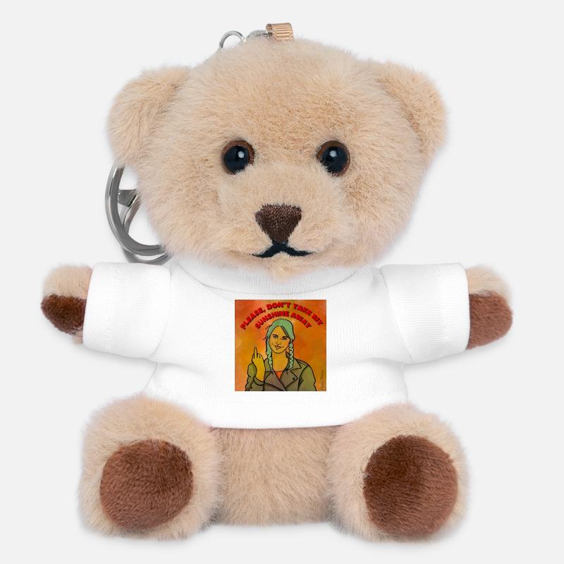 Please don't take my sunshine away - Teddy Keyring - white