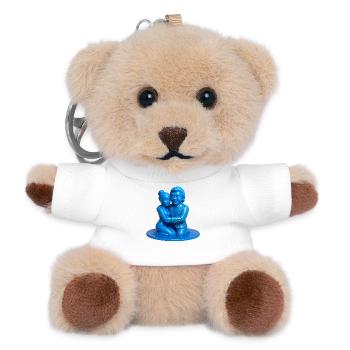 LIEBENDE #1 – Frieden & Liebe - Teddy Schlüsselanhänger - Weiß - Vorne