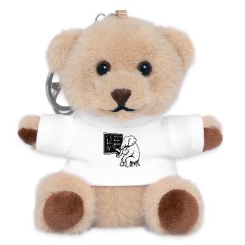 Professor Elephant - Teddy Schlüsselanhänger - Weiß - Vorne