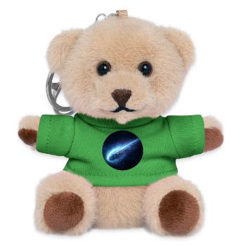 Astronomischer Weltraumkometen-Streifenschwanz - Teddy Schlüsselanhänger - Grün - Vorne