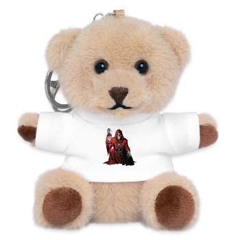Red Hood Sensenmann Laternenkatze - Teddy Schlüsselanhänger - Weiß - Vorne