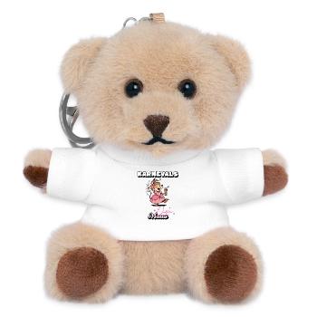 Karnevals Maus Queen Fasching Kostüm - Teddy Schlüsselanhänger - Weiß - Vorne