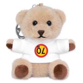 70 beers - Teddy Keyring - white - Front