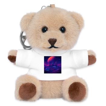 RockyZoo62 - Teddy Keyring - white - Front