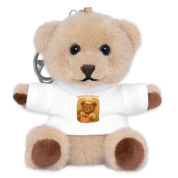 Confectioner Teddy Bear Decorating Cake - Teddy Keyring - white - Front