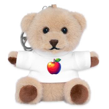Apple - Teddy Keyring - white - Front