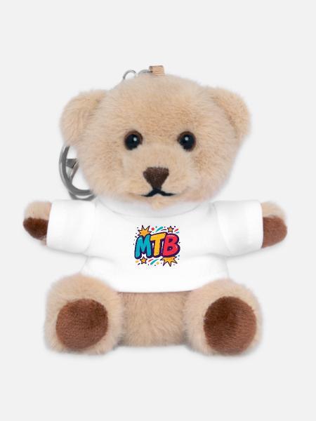 MTB Pop Art Bang - Teddy Keyring - white