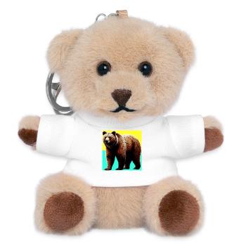 bear - Teddy Keyring - white - Front