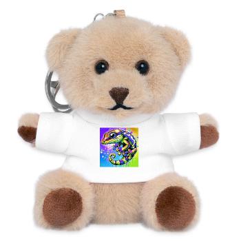 Gecko - Teddy Schlüsselanhänger - Weiß - Vorne