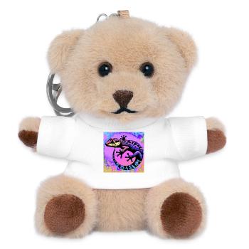 Gecko - Teddy Schlüsselanhänger - Weiß - Vorne